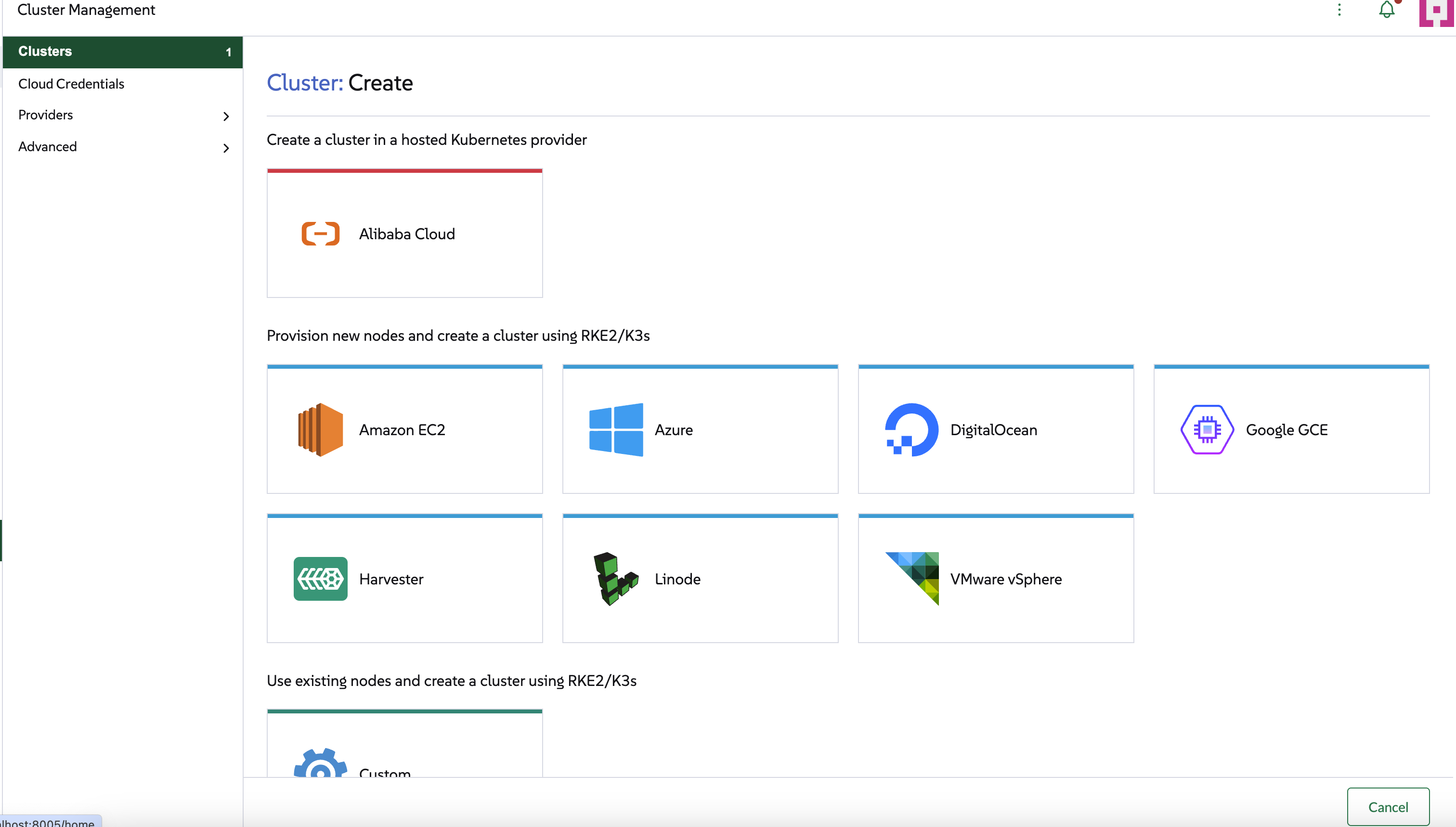 Cluster Provisioning