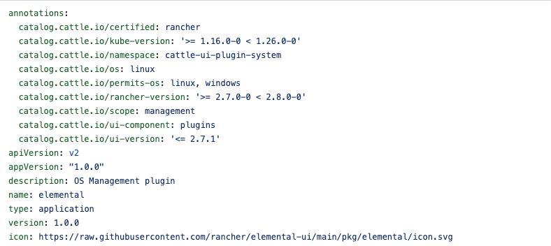 Index YAML annotations