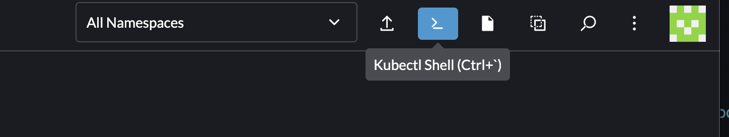 kubectl access through Cluster Explorer