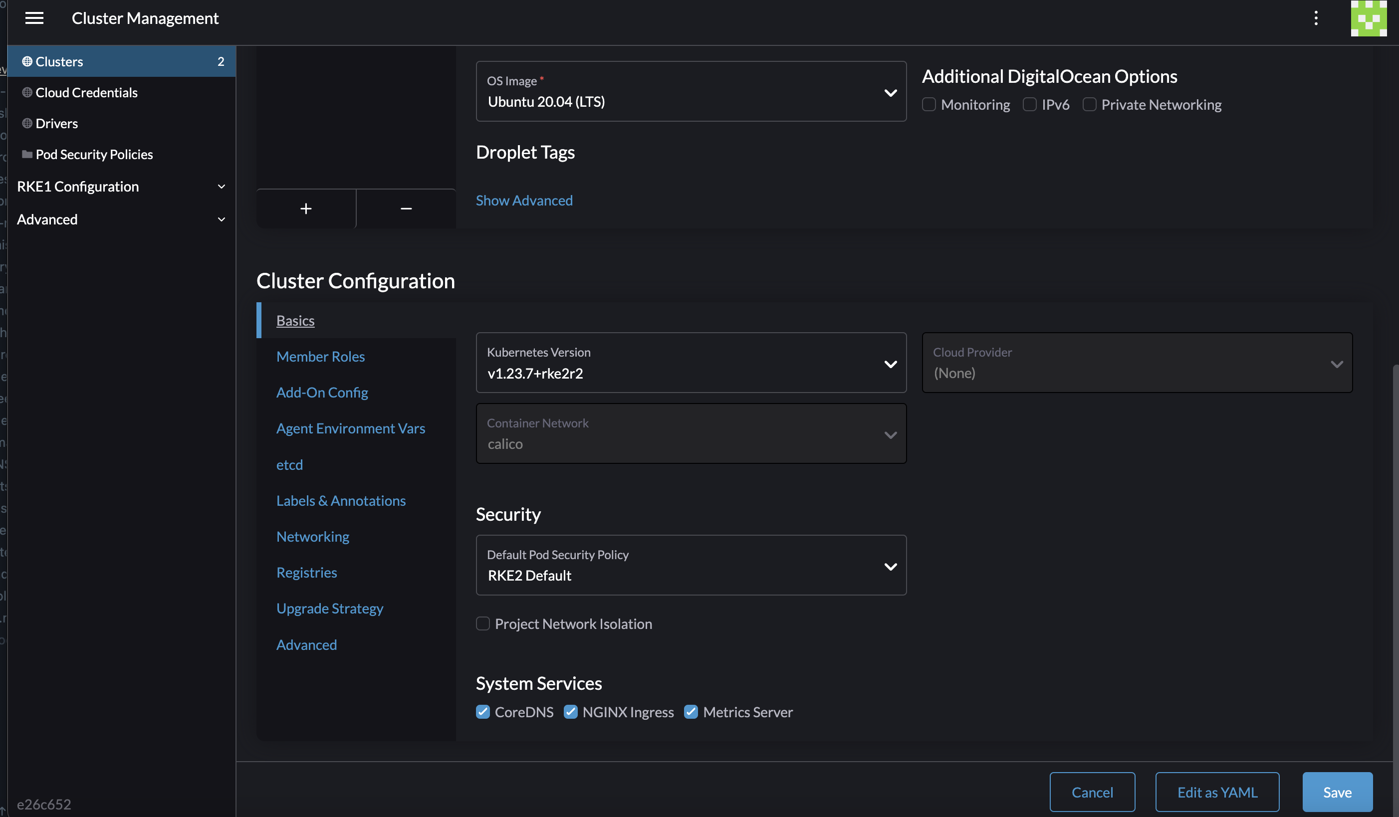 More options for editing downstream RKE2 clusters